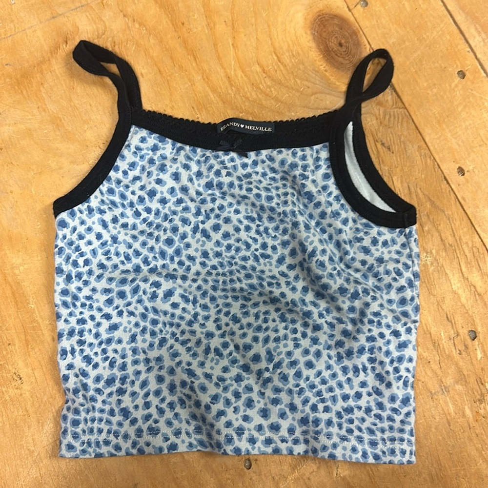 Brandy Melville cheetah print cropped tank
